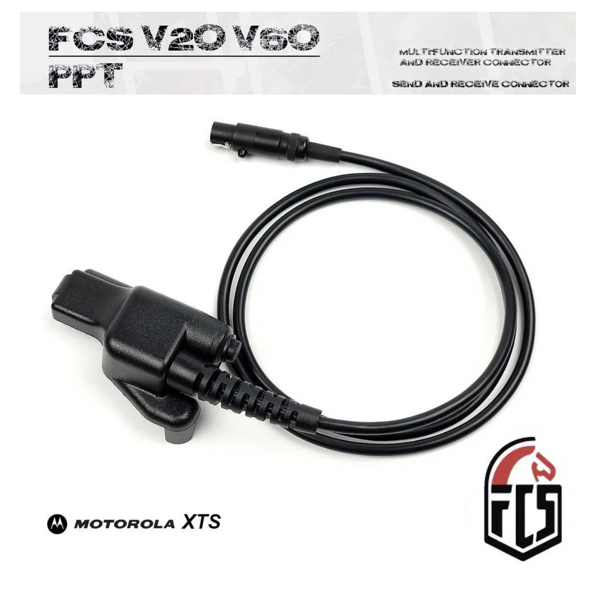 Адаптер подключения кнопок PTT FCS V20 и V60 к радиостанциям Motorola серии XTS