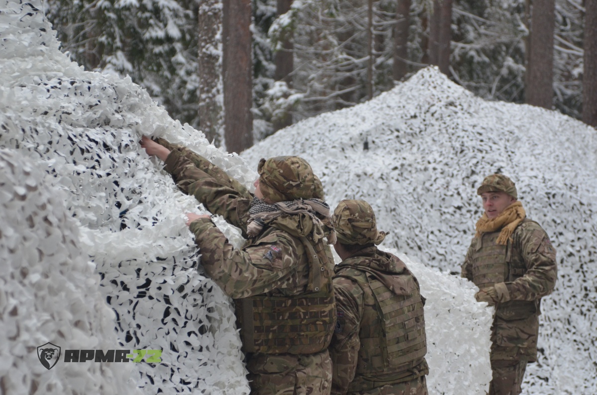 Китайская маскировочная сеть СНЕГ