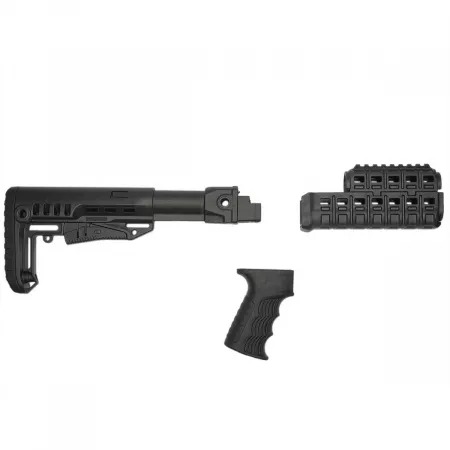 Комплект тюнинга для АК-74 от DLG (телескопический приклад, цевье и рукоятка)