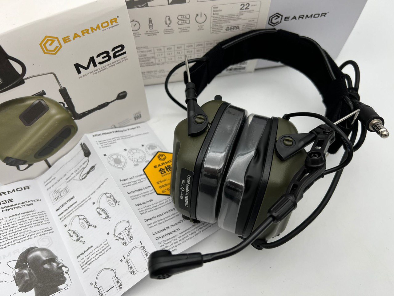 Стрелковые тактические наушники EARMOR M32