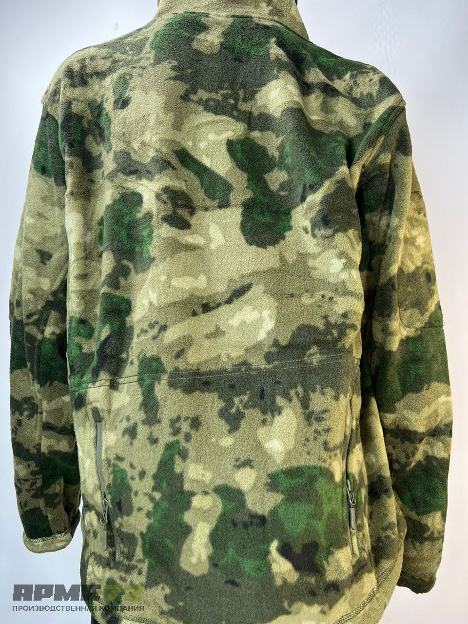 Флисовая военная зимняя кофта толстая «Shark Skin»,мох