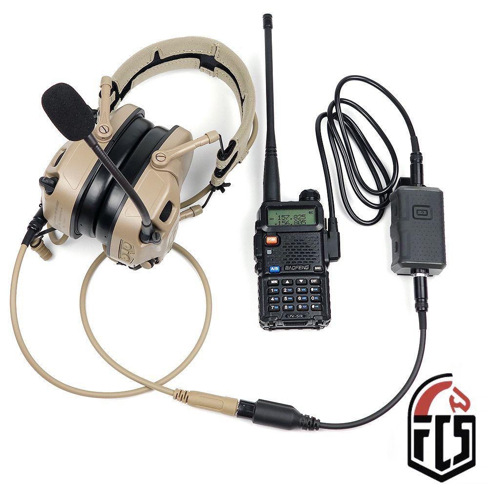 Кнопка PTT FCS V20, чёрная